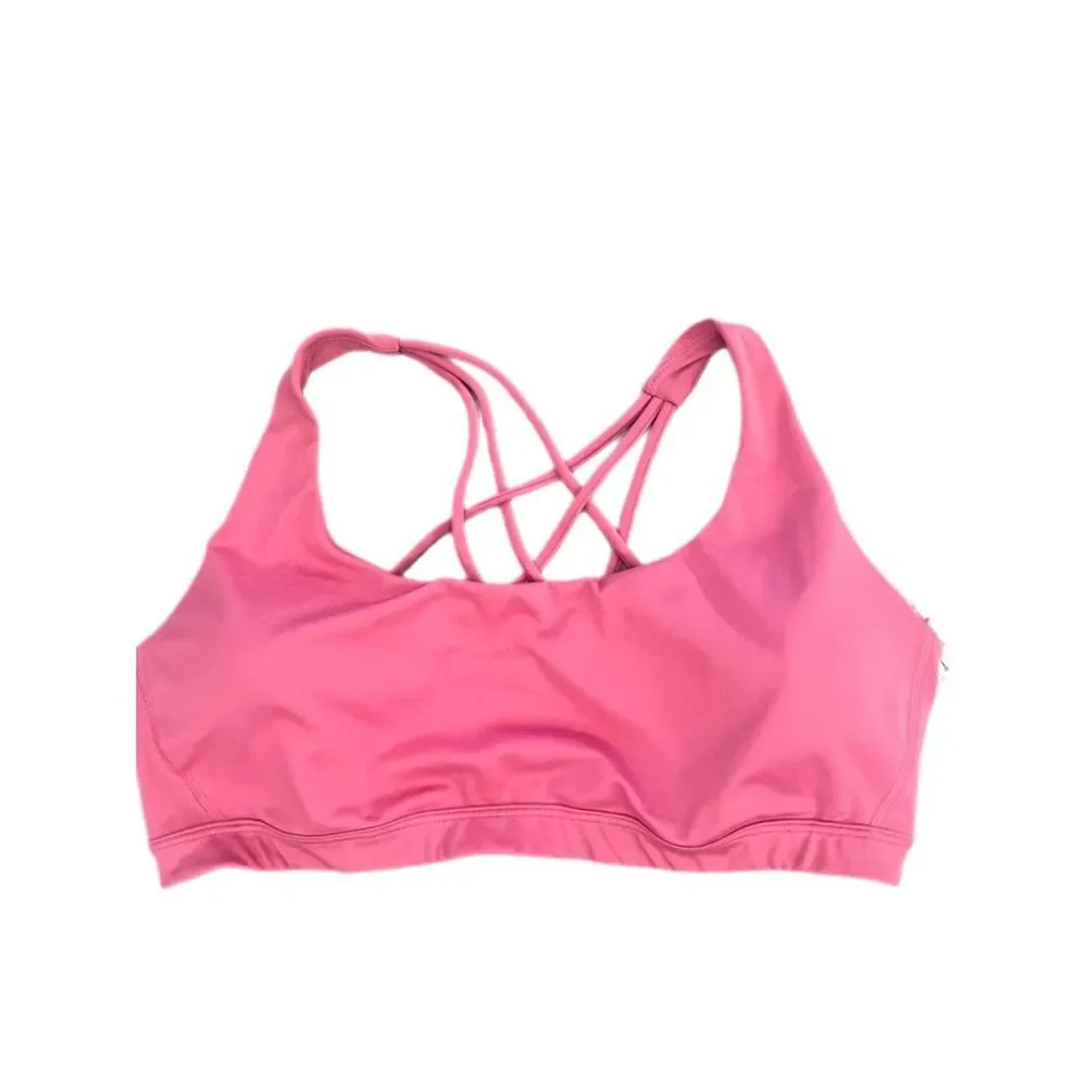 Victoria’s Secret Essentials Strappy Padded / Removable Padding Sports bra Pink
